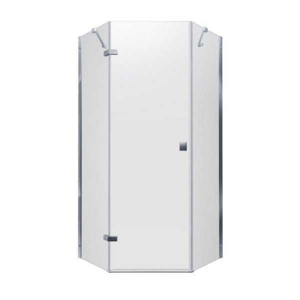 ДШ Сигма Хром А1 пятиугольник (прозрачные) 100*100 без поддона 6мм