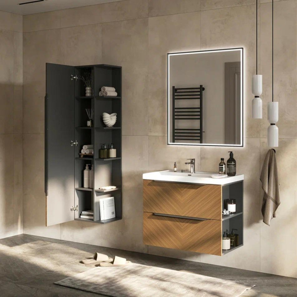 FOREST 40.R/L Пенал подвесной EQUIL [ppFОREST40.R/L-31], Орех