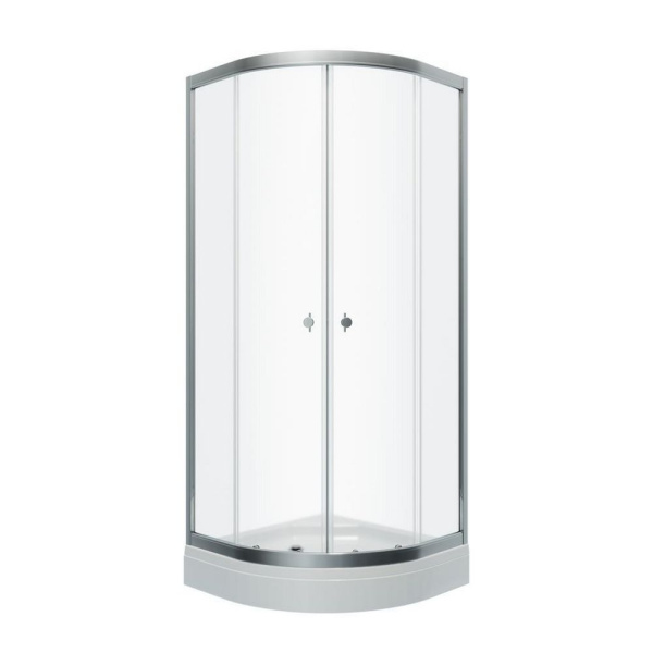 Душевой уголок Triton Альфа Хром А1 100х100 (прозрачное стекло)