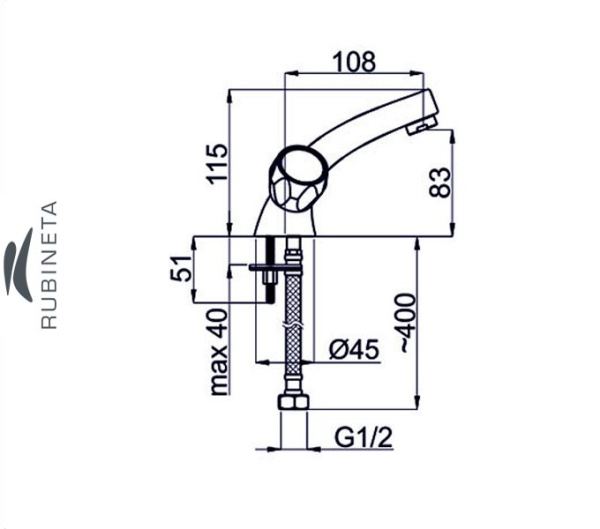 Фото Rubineta C-2 для умывальника ванны