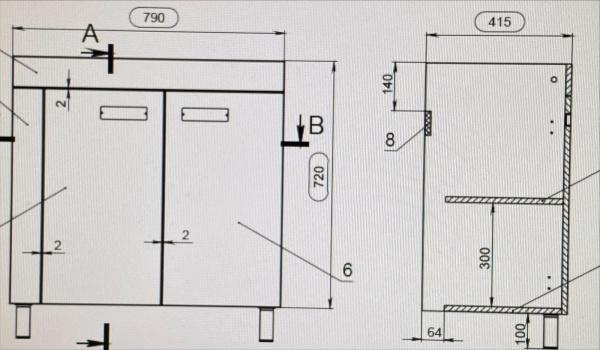 Фото ЛОФТ 80 тумба АВН Asomare под умывальник  (62.03 (Т))