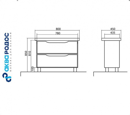 ВЕНЕЦИЯ 80 венге тумба Аква Родос с умывальником СИТИ 80 (ОР0000158) Фото
