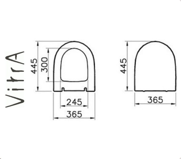Фото Vitra SENTO Сиденье с крышкой для унитаза для ванной комнаты