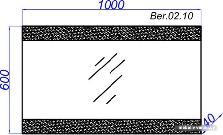Aqwella Бергамо 100 зеркало с подсветкой [Ber.02.10] Фото