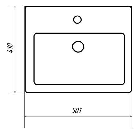 ЕНИСЕЙ 50 тумба Misty под умывальник (Э-Ени01050-0112Я) Фото