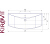 СТИЛЬ 105 Kirovit. Умывальник мебельный к тумбе.