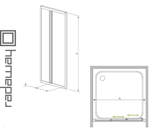 Душевая дверь RADAWAY TREVISO DW для ванной комнаты