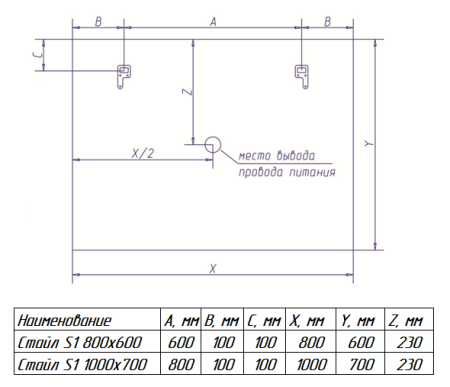 СТАЙЛ S1 100 зеркало Misty (ЗЛП512) Фото
