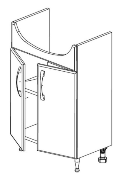 Фото Камелия-62 Д2 СанитаМебель тумба под умывальник 
