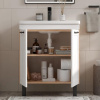 Lago 60.2D (Миранда) тумба EQUIL [tnLAGO60.2D-04], Белый матовый/Дуб сонома