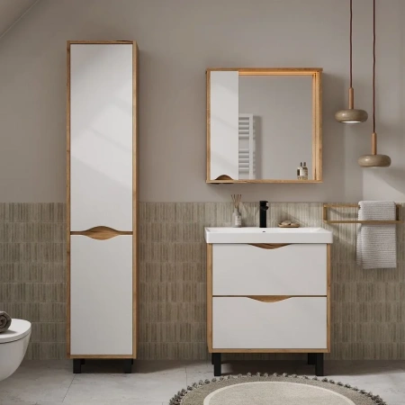 Barney 70.2Y (9696) тумба VOLNA [tnBARNEY70.2Y-04], Белый/Дуб гудзон