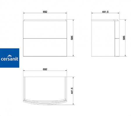EASY 70 тумба Cersanit под умывальник (S573-007) Фото