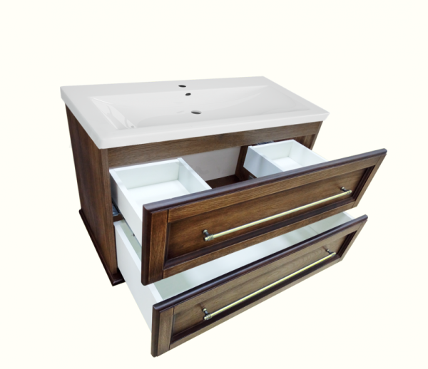 ВИНТАЖ 90 Тумба подвесная с 2 ящ. дуб П-Вин01090-31542ЯП