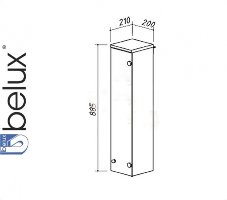 АКВАЛИНА ПШ 20 (1) левый шкафчик Белюкс (4810924189028)