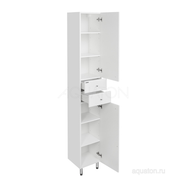 Фото МИНИМА М левый (1A132203MN01L) шкаф-пенал Aquaton