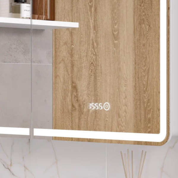 Nice LED 70 зеркало-шкаф EQUIL [szNICE70], с часами