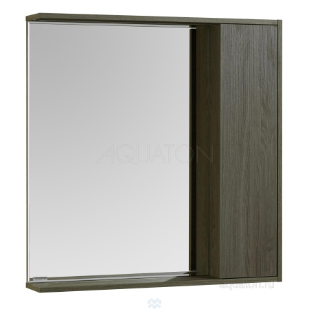 СТОУН 80 (1A228302SXC80) зеркало-шкаф Aquaton