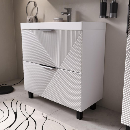 Geometry 80.2Y (9696) тумба VOLNA [tnGEOMETRY80.2Y-01], Белый матовый