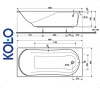 Ванна прямоугольная Kolo COMFORT 180x80