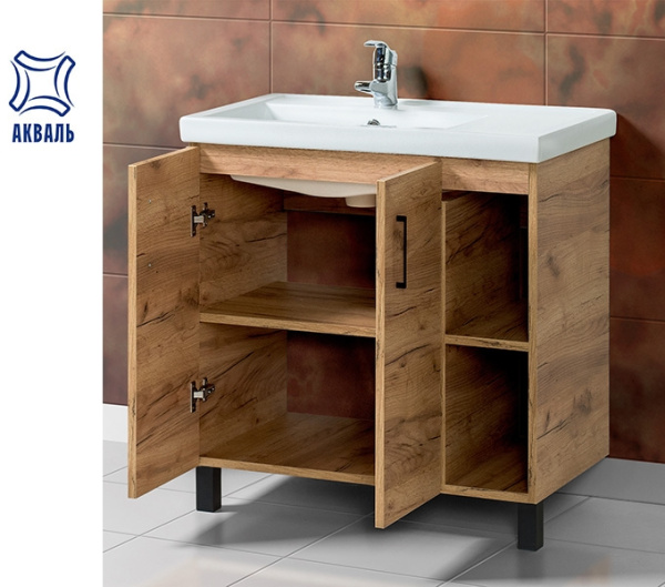 ЛОФТ 80 (В2.2.01.8.0.1) тумба Акваль под умывальник
