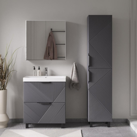 Geometry 70.2Y (9696) тумба VOLNA [tnGEOMETRY70.2Y-07], Графит матовый