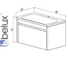МАДРИД НП 80-01 (1) тумба Белюкс под умывальник (4810924241986)