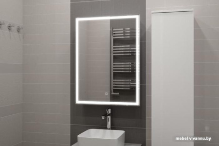 Мебель для ванных комнат Misty Алюр 600х800 левый LED с розеткой МВК004