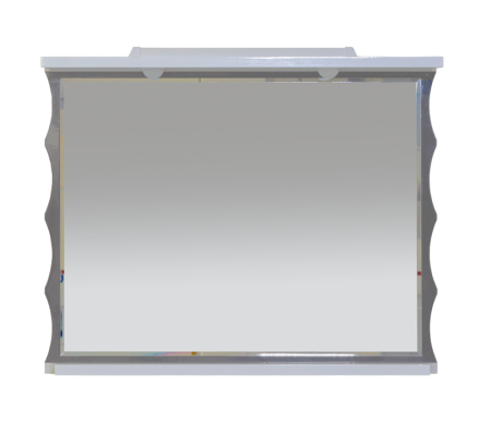 Чикаго -100 Зеркало серо-белое со светом Л-Чик02100-251Св
