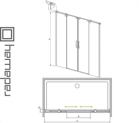 Душевая дверь RADAWAY ESPERA DWD для ванной комнаты Фото  Душевая дверь RADAWAY ESPERA DWD для ванной комнаты Фото