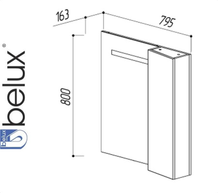 ЯПОНИЯ В 80 Ш (1) левое зеркало Белюкс (4810924238696) Фото