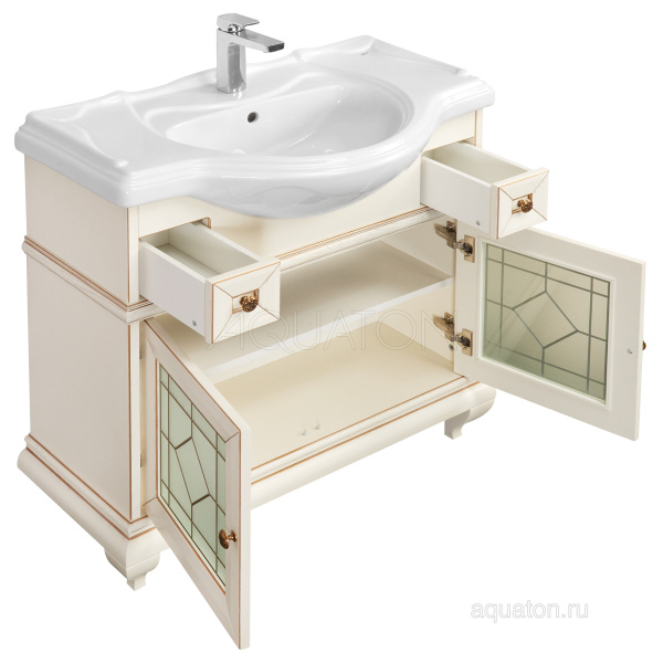 БЕАТРИЧЕ 85 (1A191701BEM60) тумба AQUATON под умывальник