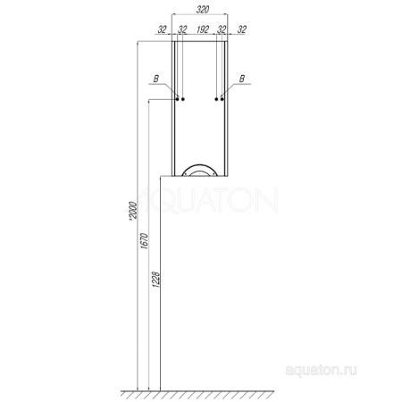 СИЛЬВА (1A215703SIW7L) шкафчик Aquaton