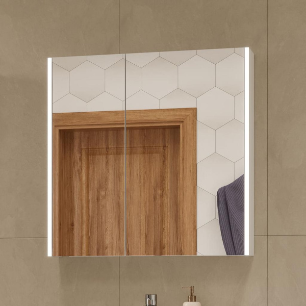 Prime LED 80 зеркало-шкаф VOLNA [szPRIME80]