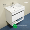 Zodiac X 60 тумба IDDIS [ZDX60WNi95K], с умывальником, с нишей