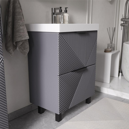 Geometry 60.2Y (9696) тумба VOLNA [tnGEOMETRY60.2Y-07], Графит матовый