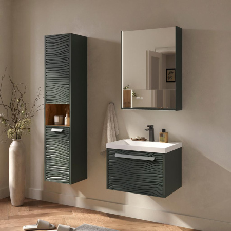 Gleam 60.1Y тумба EQUIL [tpGLEAM60.1Y-34], Зеленый камень/Дуб вотан