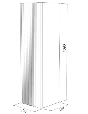 Bild 30 Шкаф-пенал IDDIS [BIL30G0i97], Темно-серый
