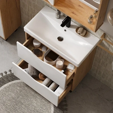 Barney 70.2Y (9696) тумба VOLNA [tnBARNEY70.2Y-04], Белый/Дуб гудзон