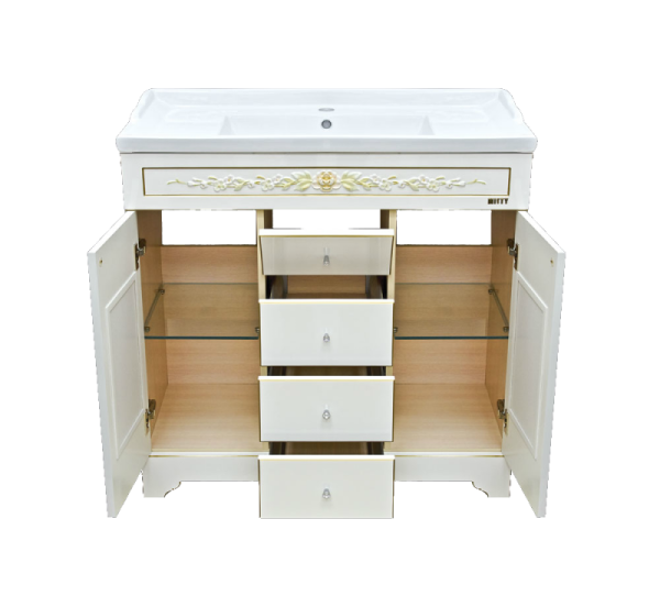 Фото MILANO 90 тумба Misty бежевая Л-Мил01090-0334Я