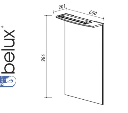 АДАЖИО В 60 {1) зеркало Белюкс (4810924210210)