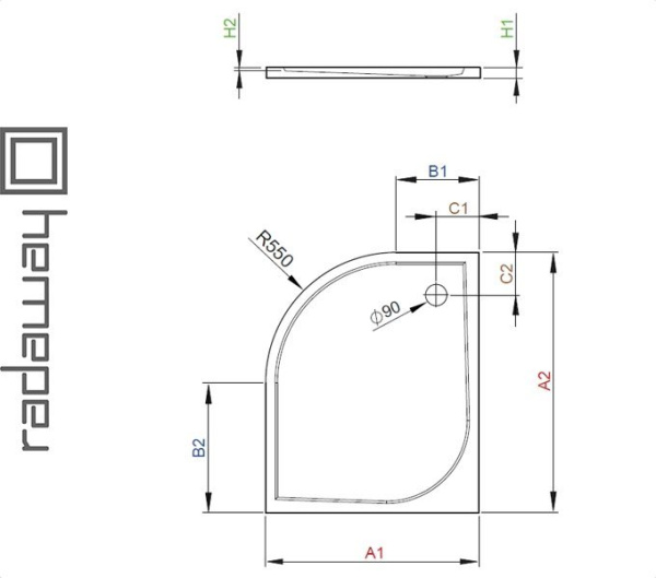 Фото Душевой поддон DELOS E для ванной комнаты