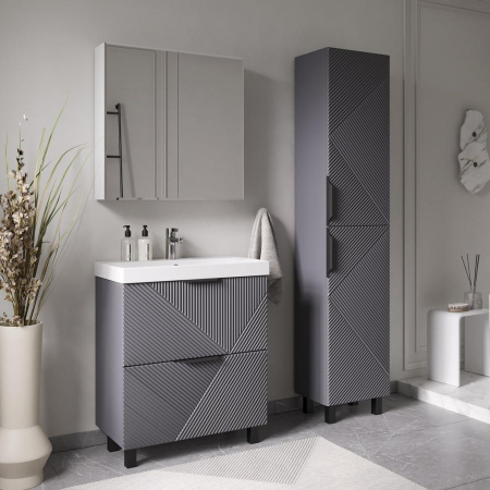 Geometry 70.2Y (9696) тумба VOLNA [tnGEOMETRY70.2Y-07], Графит матовый