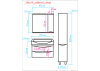 ЭЛВИС 85 тумба Misty под умывальник (П-Элв01085-0112ЯПо)