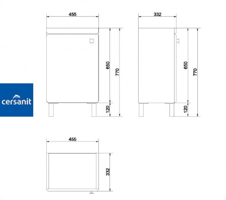IBU 60 для ванной комнаты. Тумба под умывальник (S911-004) Фото