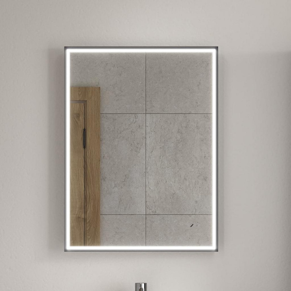 Mirage LED 600х800 зеркало EQUIL [zkMIRAGE60], Серый муар