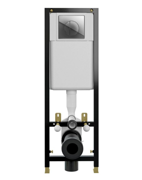 Фото Комплект Cersanit DELFI TPL + BLACK + LEON Хром глянцевый [S-SET-DEL/Black/TPL/Cg-w]