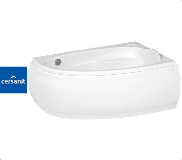 Ванна ассиметричная Церсанит JOANNA 140x90