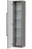 Ferro 36 Пенал подвесной EQUIL [ppFERRO36.L-11], левый, Дуб мадера/Лен антрацит