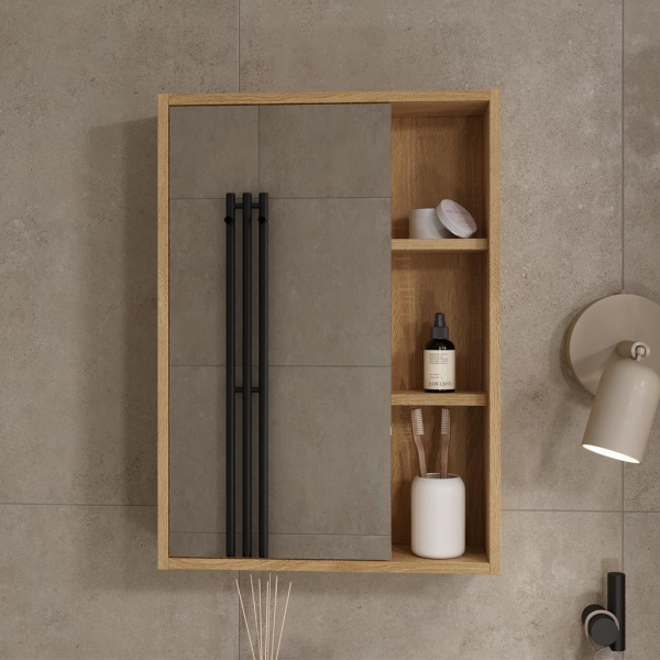 Osmond 50 зеркало-шкаф VOLNA [szOSMOND50], Дуб сонома