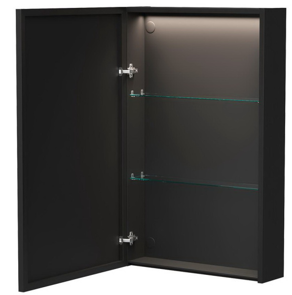 Strong 50.1D зеркало-шкаф EQUIL [szSTRONG.LED.50.1D.R], Дуб черный